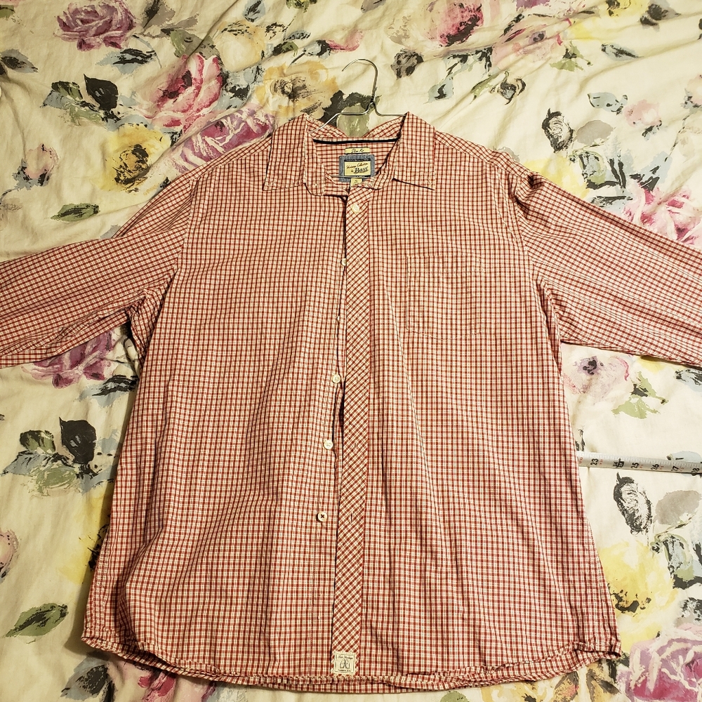 Bass mens button down long-sleeved shirt